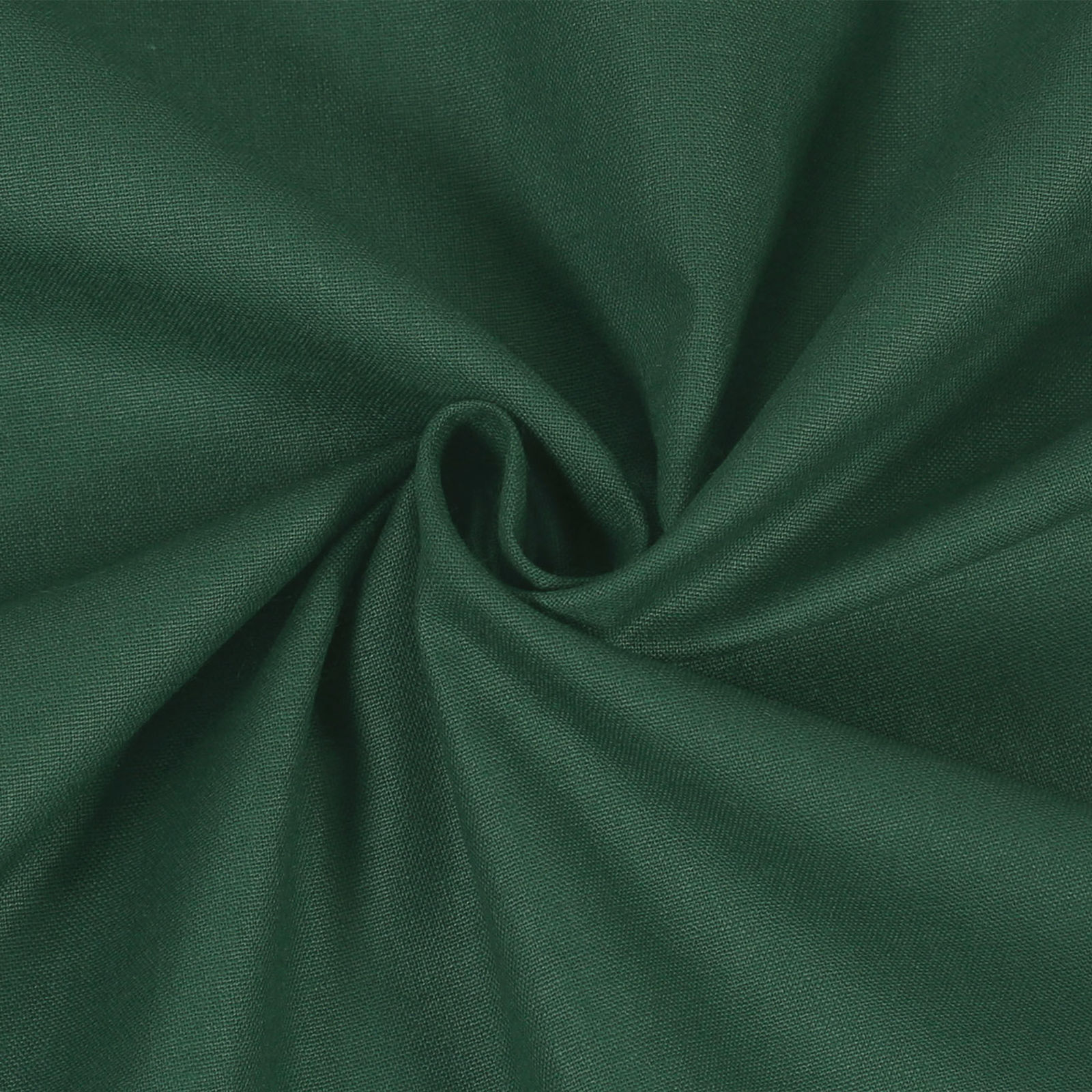 Bavlnená jednofarebná látka - plátno Suzy - tmavo zelená
