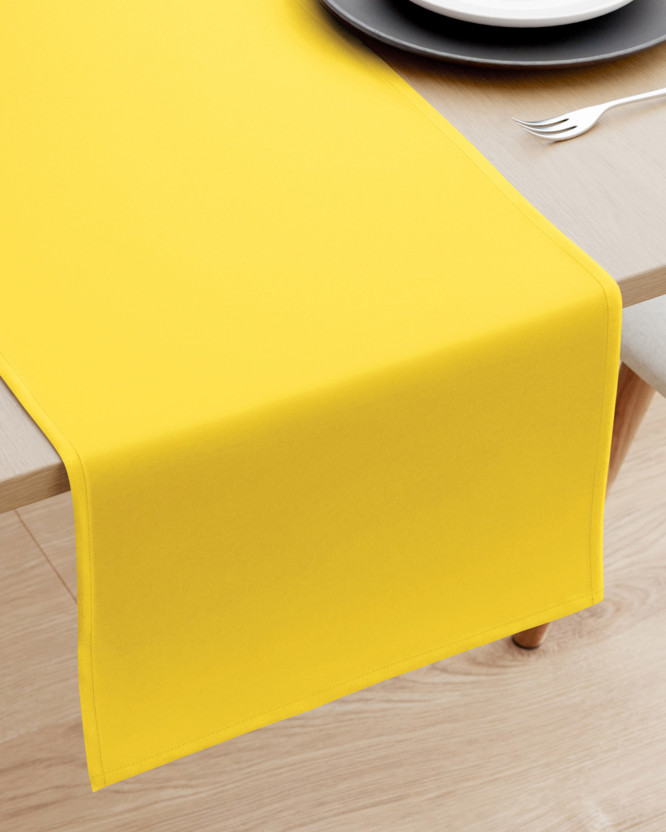 Behúň na stôl 100% bavlnené plátno - žltý