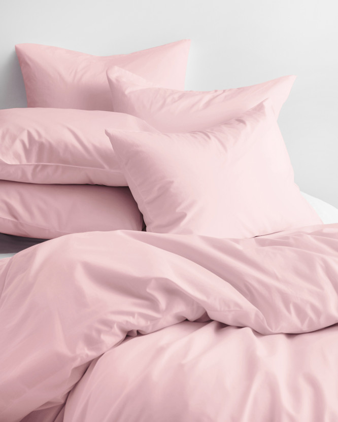 Bavlnené posteľné obliečky - púdrovo ružové