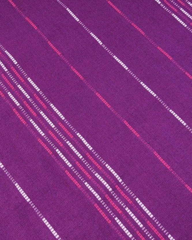 Bavlnená látka - fialové pruhy