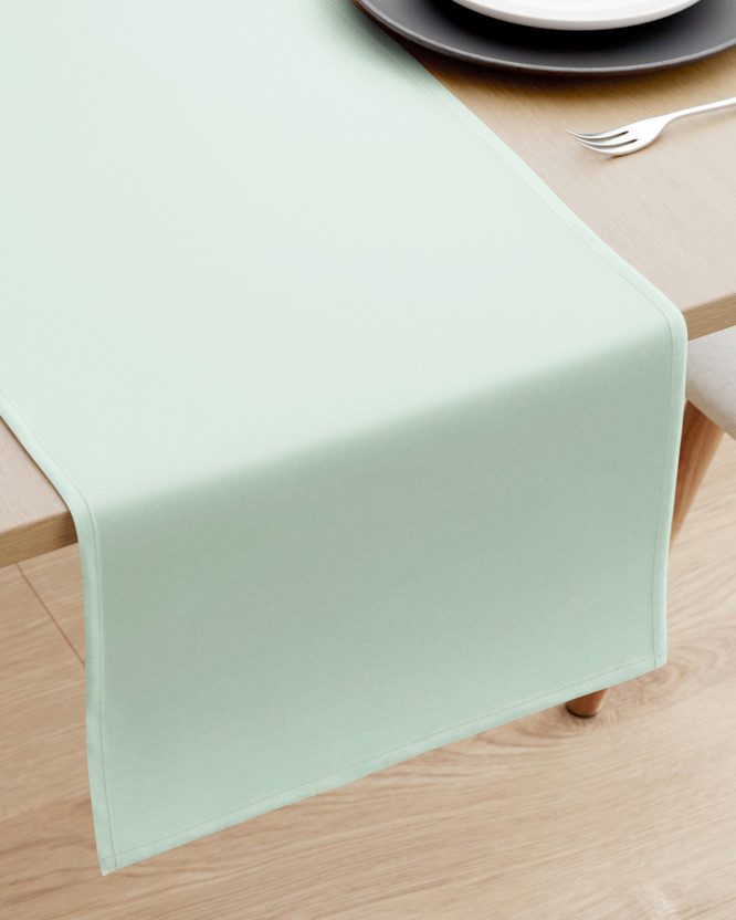 Behúň na stôl 100% bavlnené plátno - svetlo mätový
